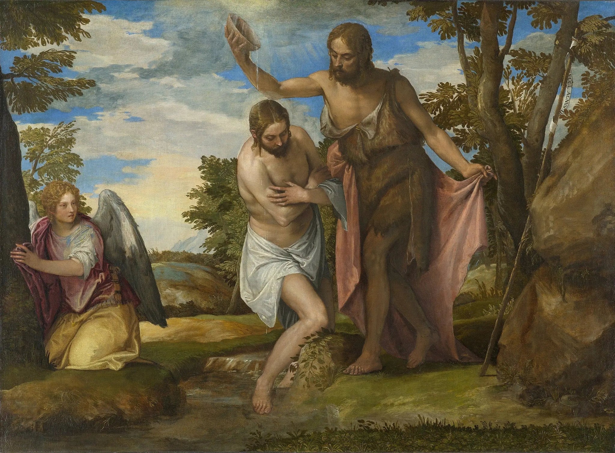 Le Baptême du Christ - Paul Véronèse image 1 reproduction de peinture à l’huile