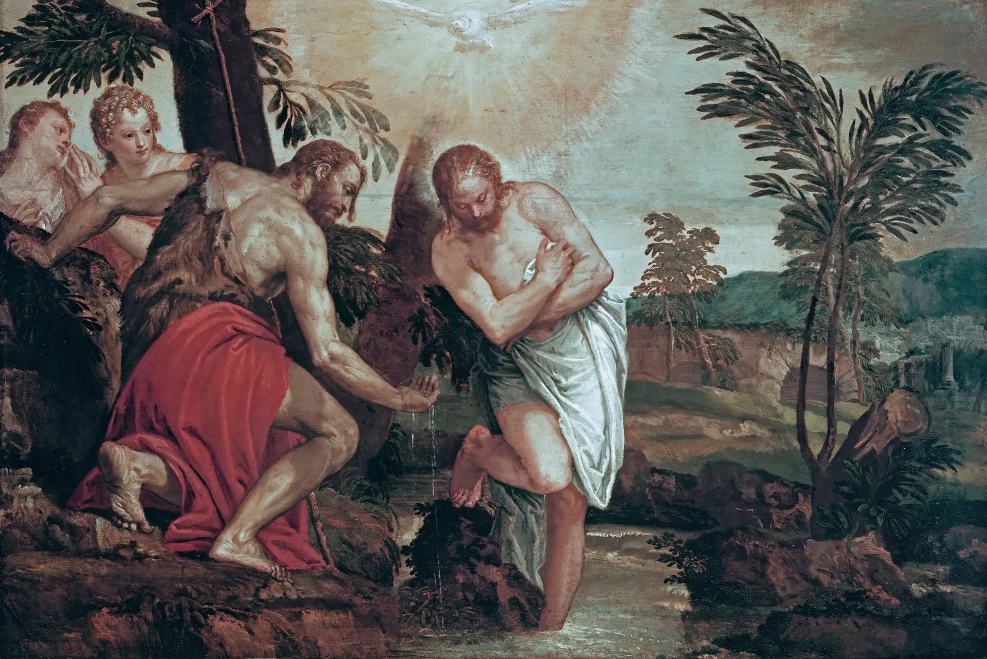 Le baptême du Christ - Paul Véronèse image 1 copie peinte à la main à l’huile