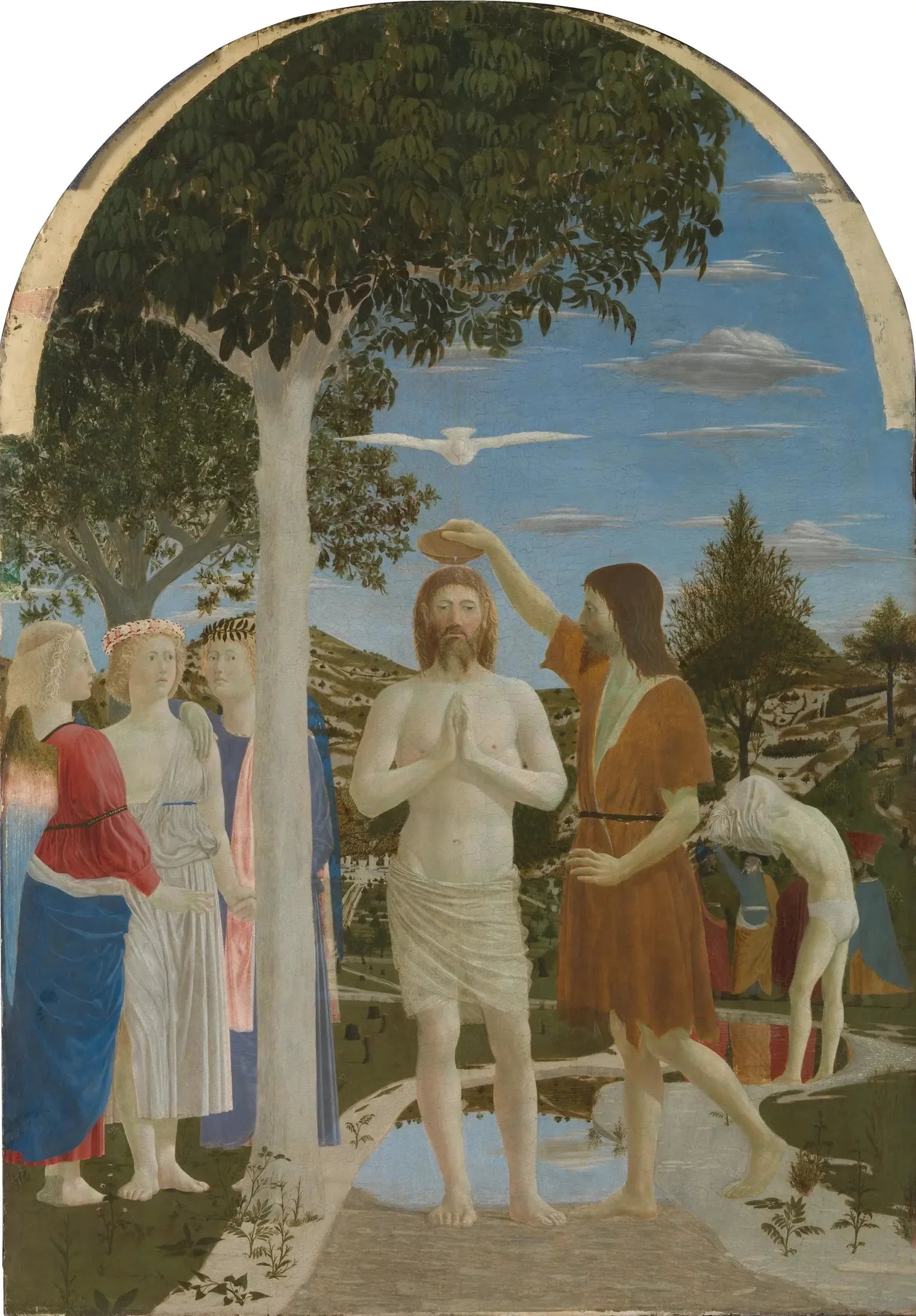Le Baptême du Christ - Piero della Francesca image 1 reproduction de peinture à l’huile