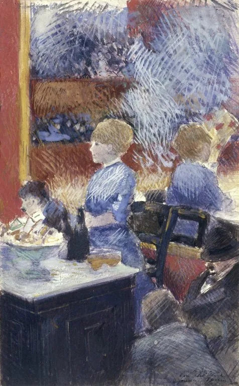 Le Bar aux Folies-Bergère - Jean-Louis Forain image 1 reproduction artisanale de tableau
