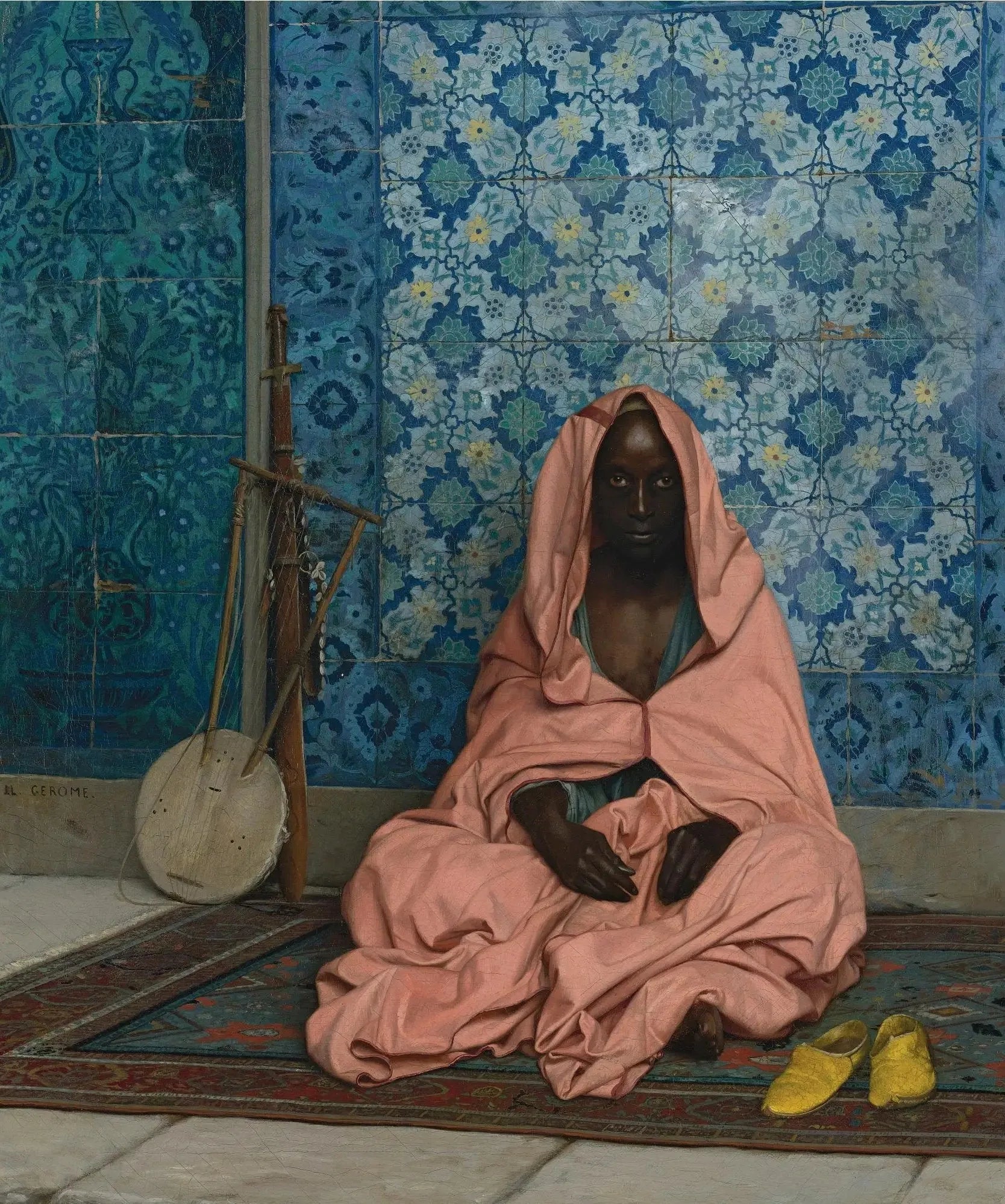 Le Barde noir - Jean-Léon Gérôme image 1 copie peinte à la main à l’huile