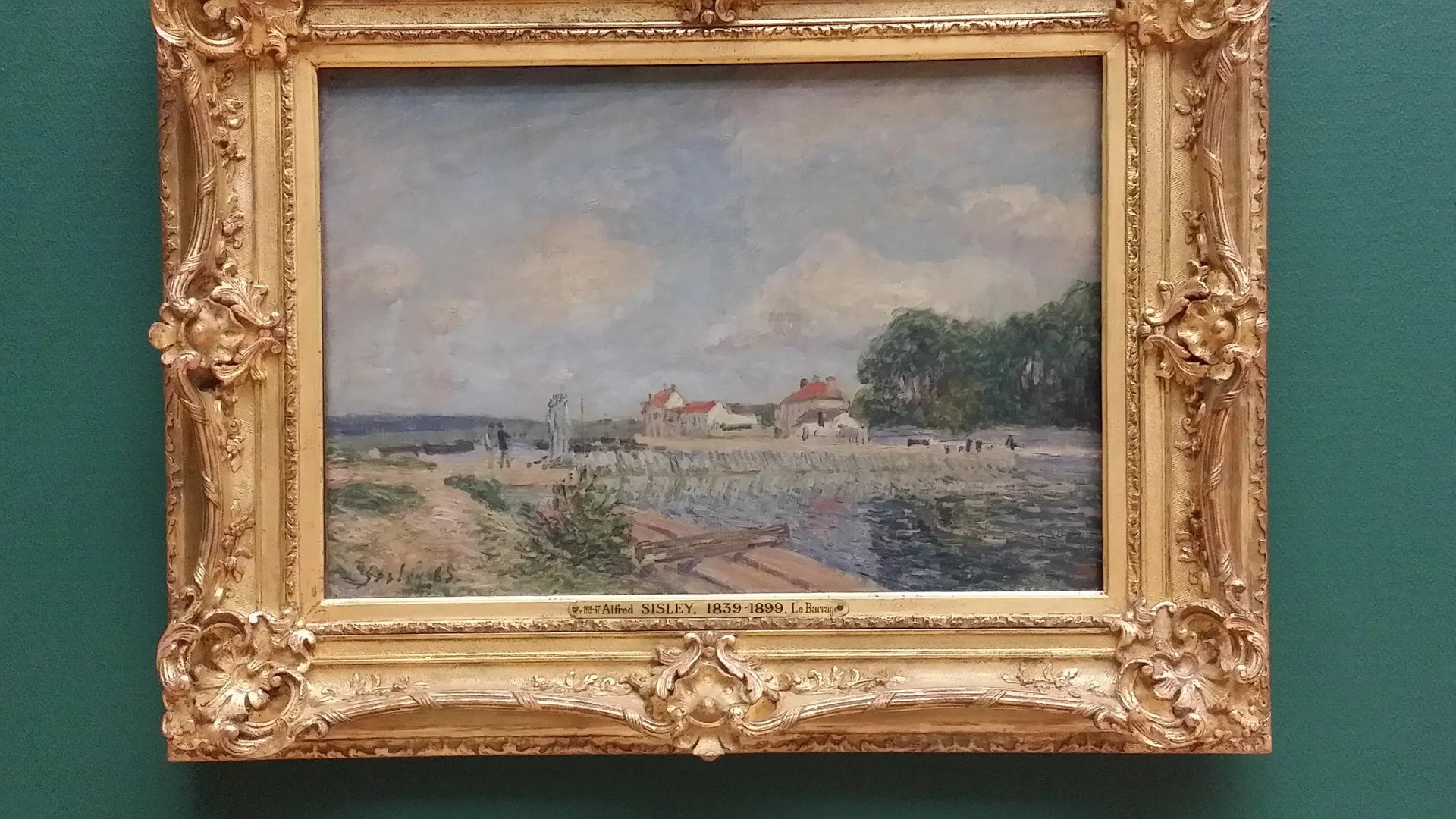 le Barrage - Alfred Sisley image 1 tableau peint à l’huile sur toile