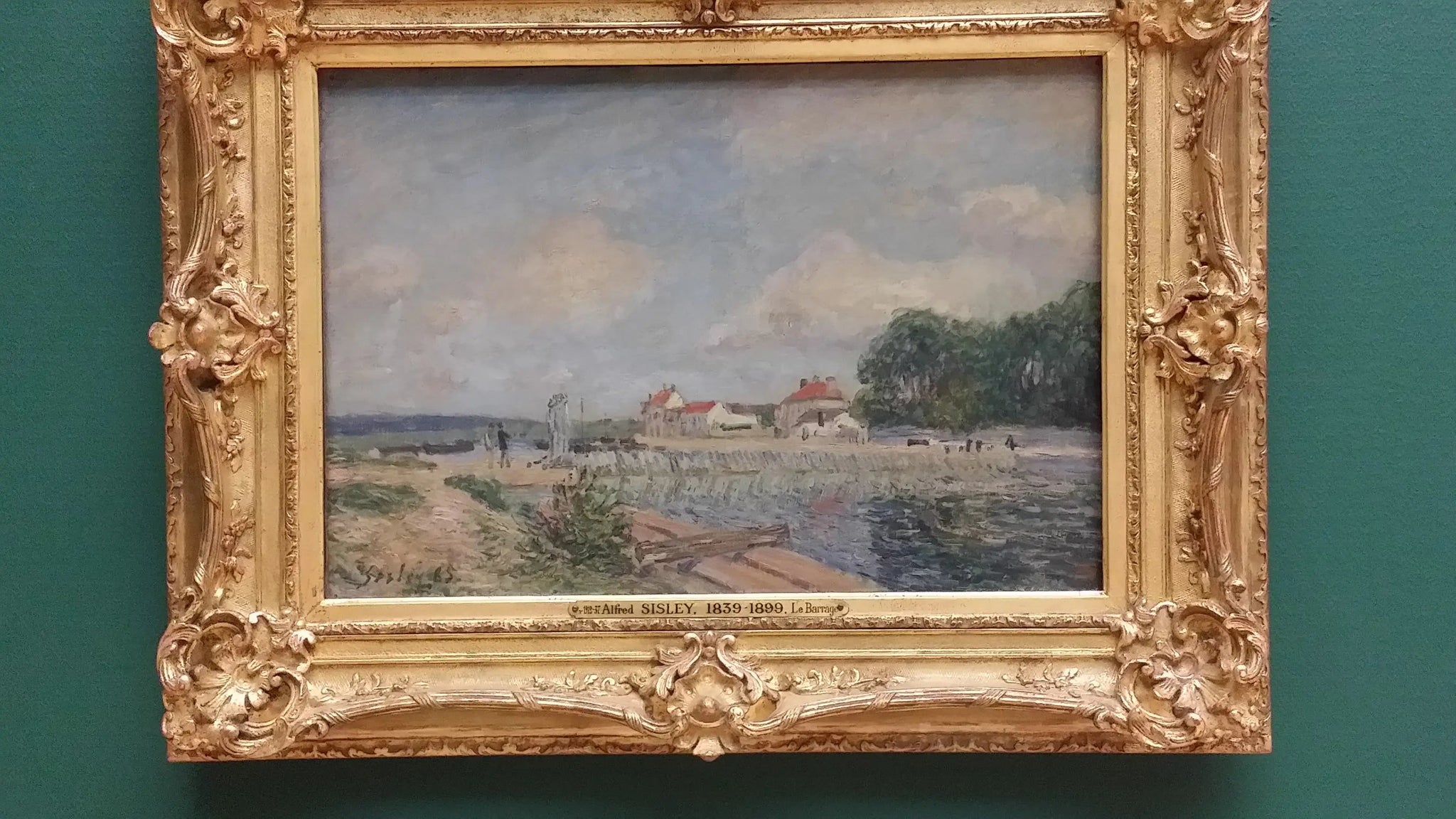 le Barrage - Alfred Sisley image 1 tableau peint à l’huile sur toile