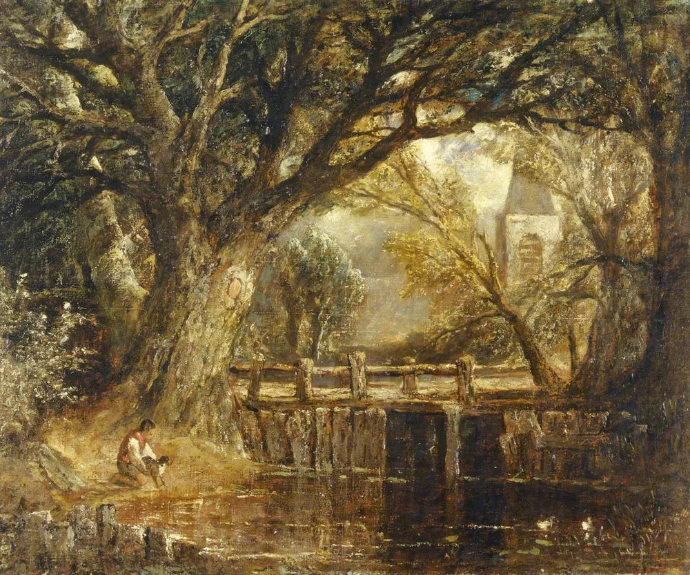 Le barrage - John Constable image 1 reproduction artisanale de tableau