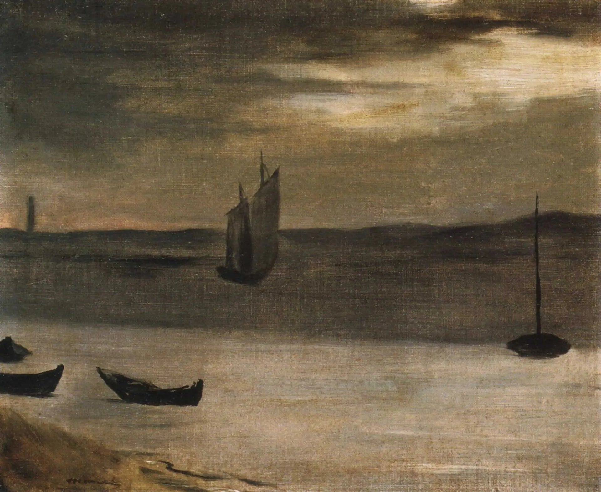 Le bassin d'Arcachon - Édouard Manet image 1 copie peinte à la main à l’huile