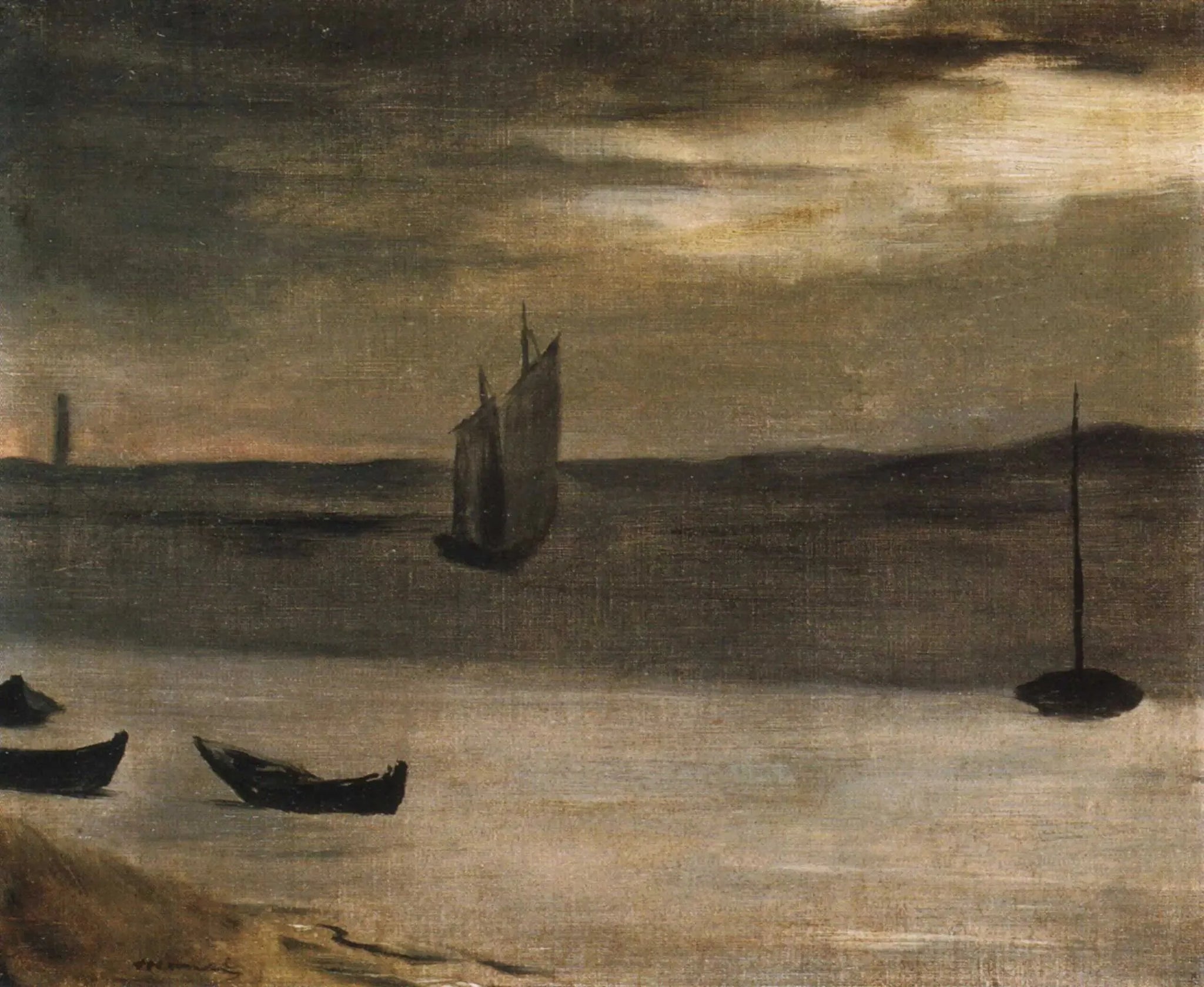 Le bassin d'Arcachon - Édouard Manet image 1 copie peinte à la main à l’huile