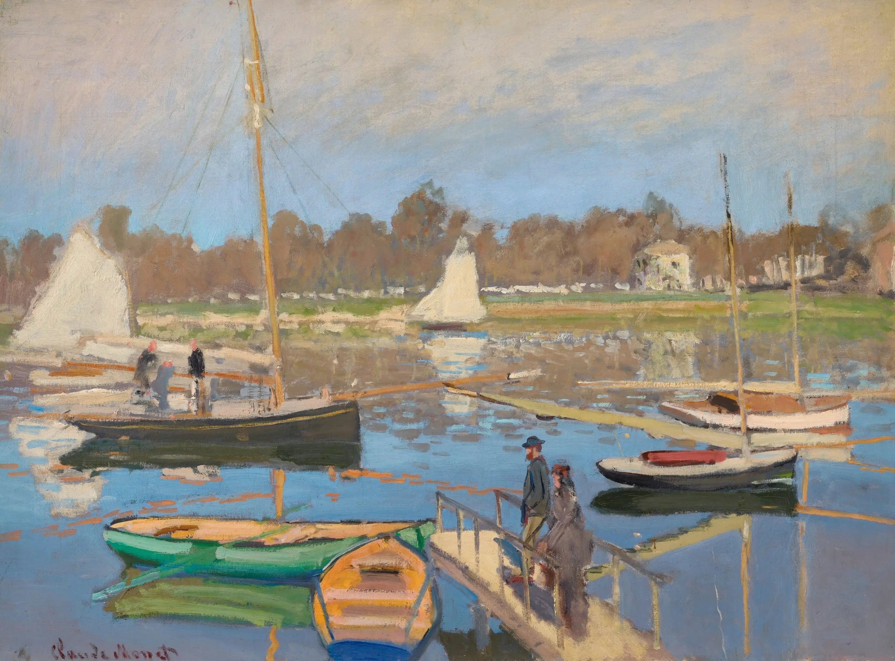 Le bassin d'Argenteuil - Claude Monet image 1 reproduction artisanale de tableau
