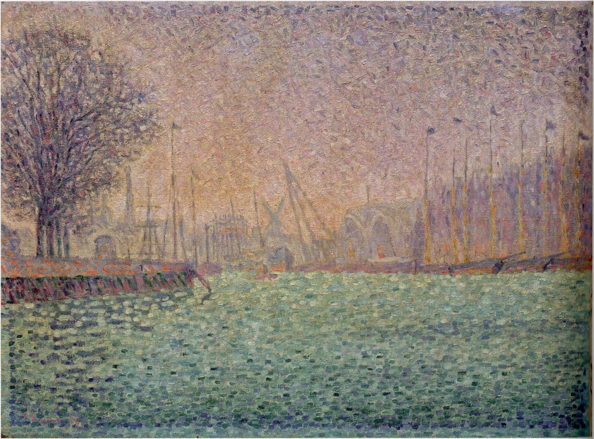 Le bassin de la chasse d'eau - Paul Signac image 1 tableau peint à l’huile sur toile
