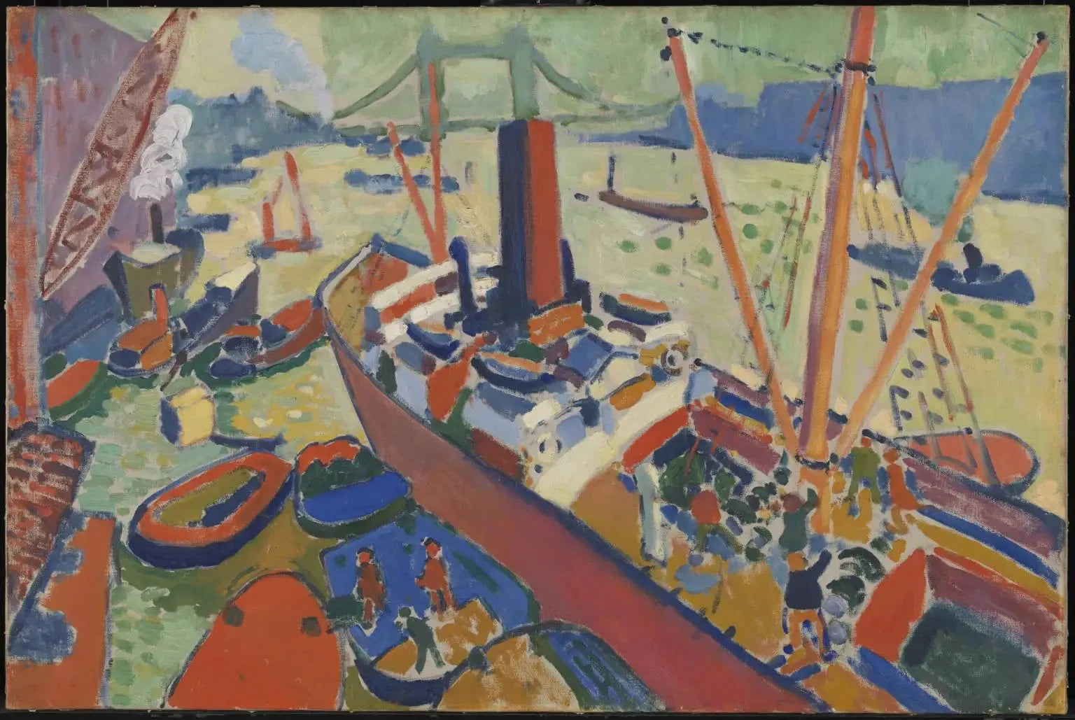 Le Bassin de Londres - André Derain image 1 reproduction artisanale de tableau