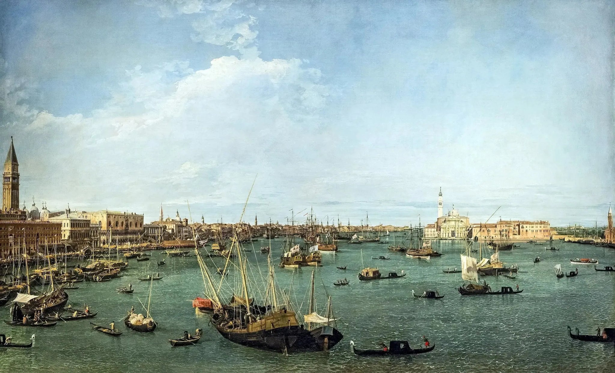 Le Bassin de Saint Marc, Venise - Canaletto image 1 reproduction de peinture à l’huile