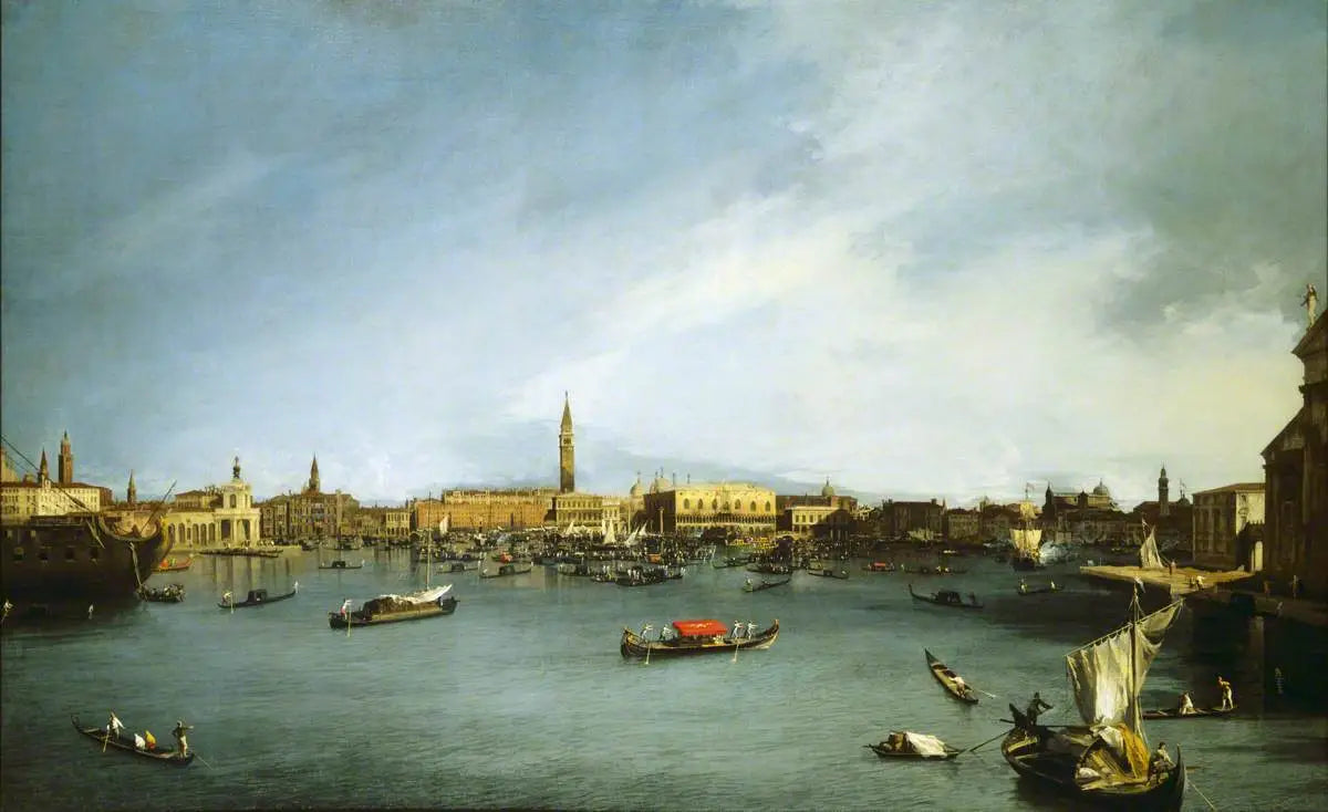 Le Bassin de Saint-Marc, Venise, vu de la Giudecca - Canaletto image 1 reproduction d’œuvre d’art à l’huile