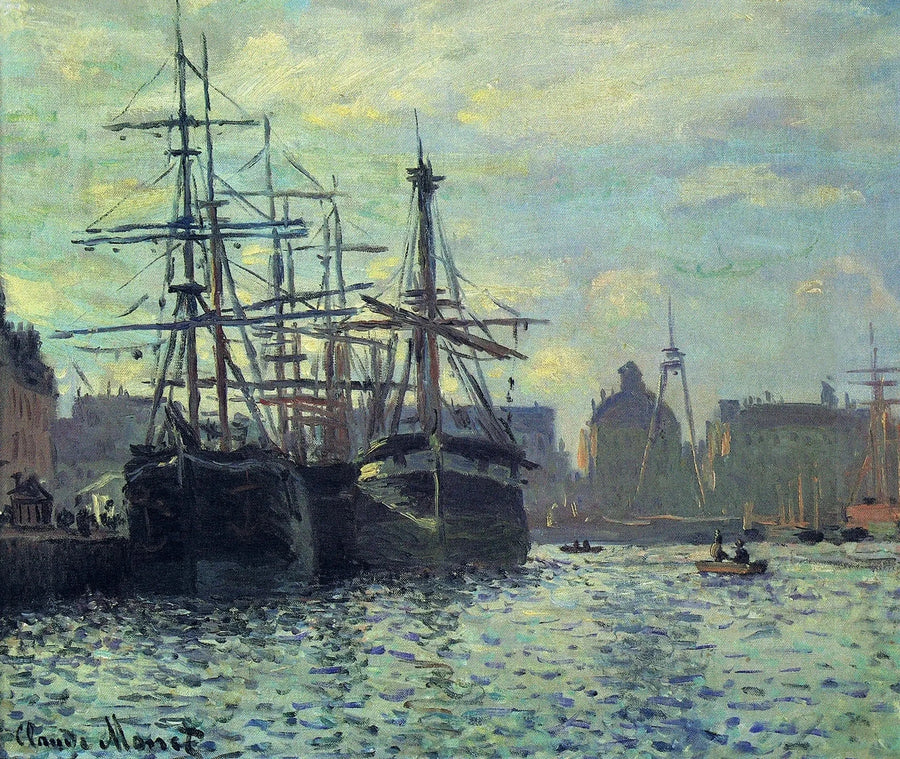 Le Bassin du commerce, Le Havre W294 – Claude Monet