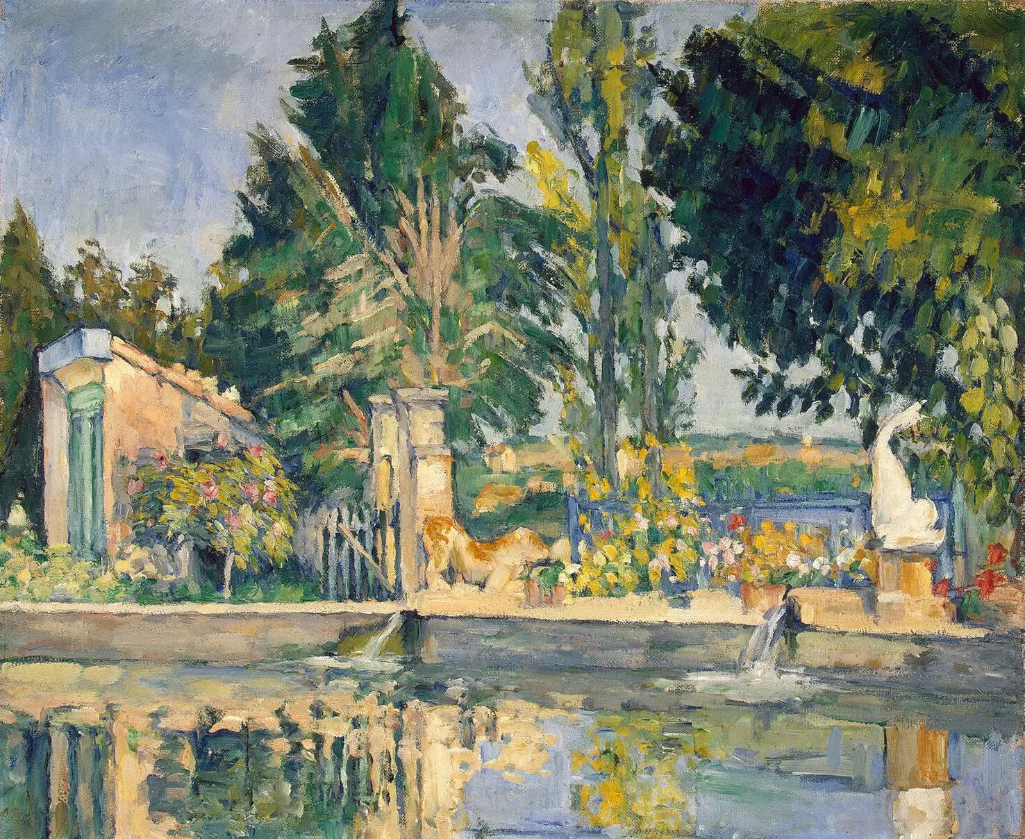 Le Bassin du Jas de Bouffan - Paul Cézanne image 1 copie de tableau peinte à la main