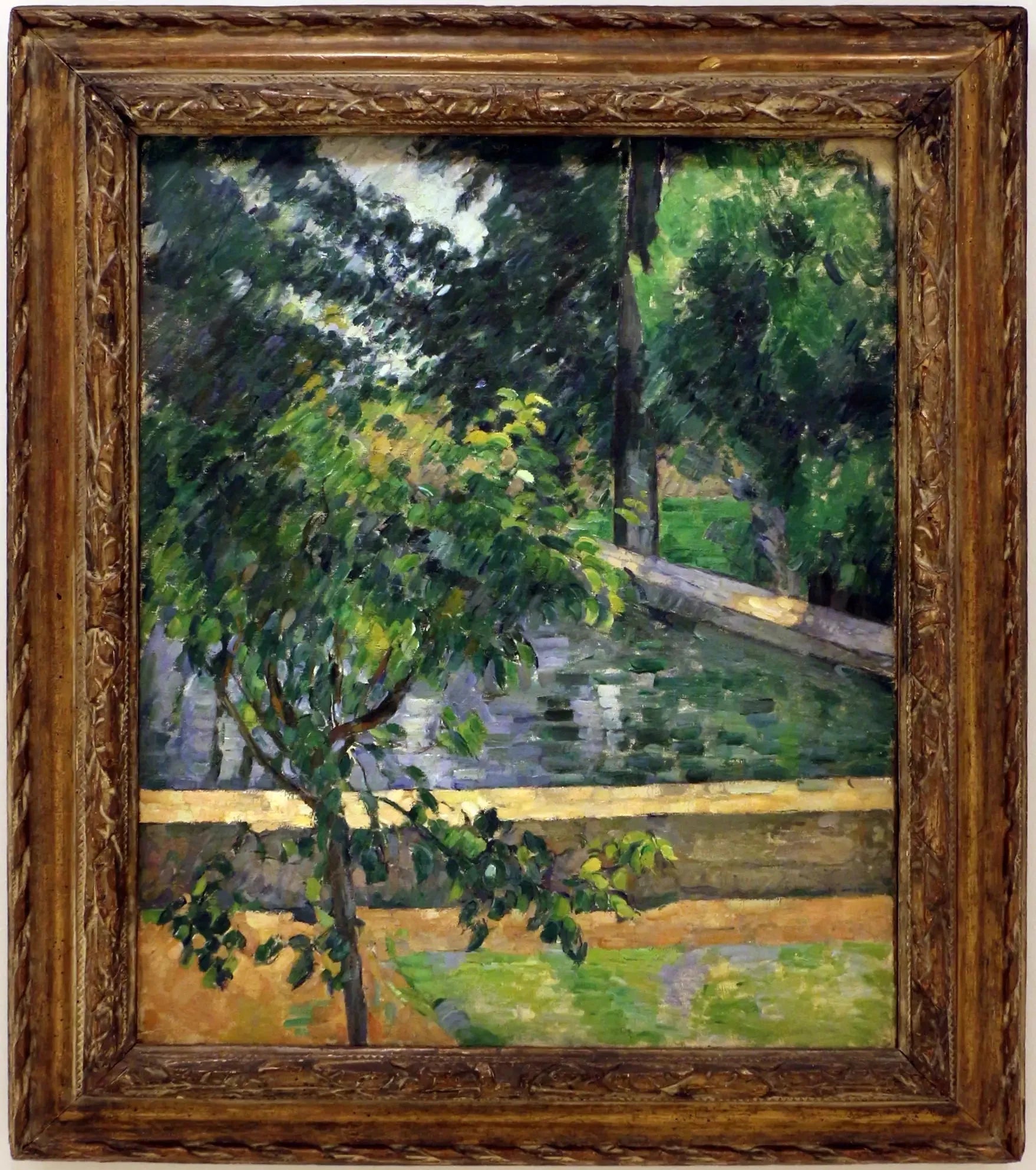 Le Bassin du Jas de Bouffan - Paul Cézanne image 2 reproduction d’œuvre d’art à l’huile