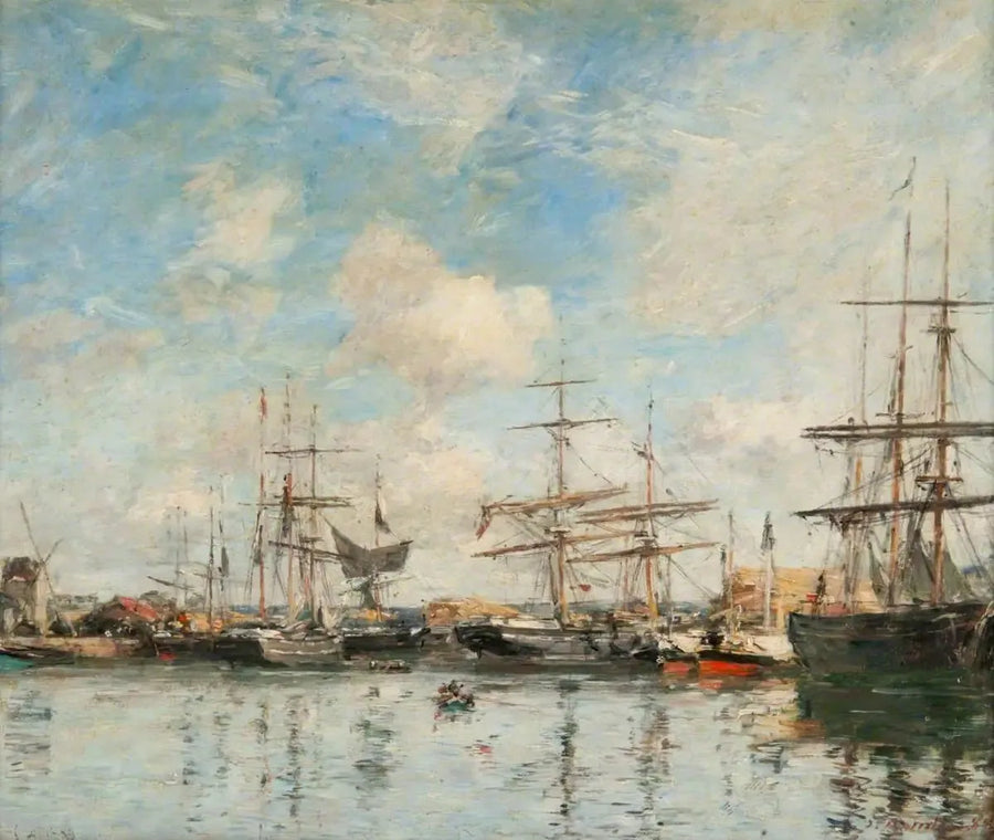 Le Bassin du Port de Gravelines - Eugène Boudin