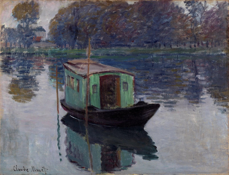 Le bateau-atelier - Claude Monet