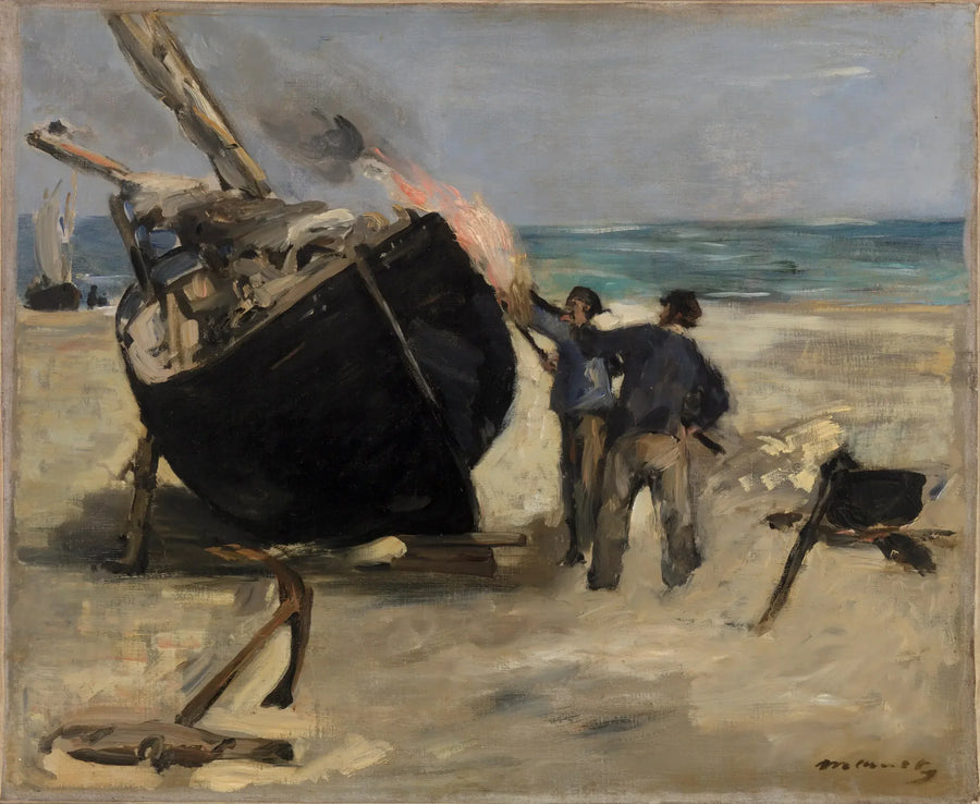 Le Bateau goudronné - Édouard Manet