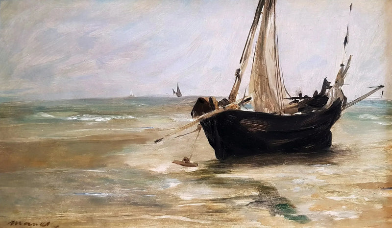 Le bateau noir à Berck - Édouard Manet