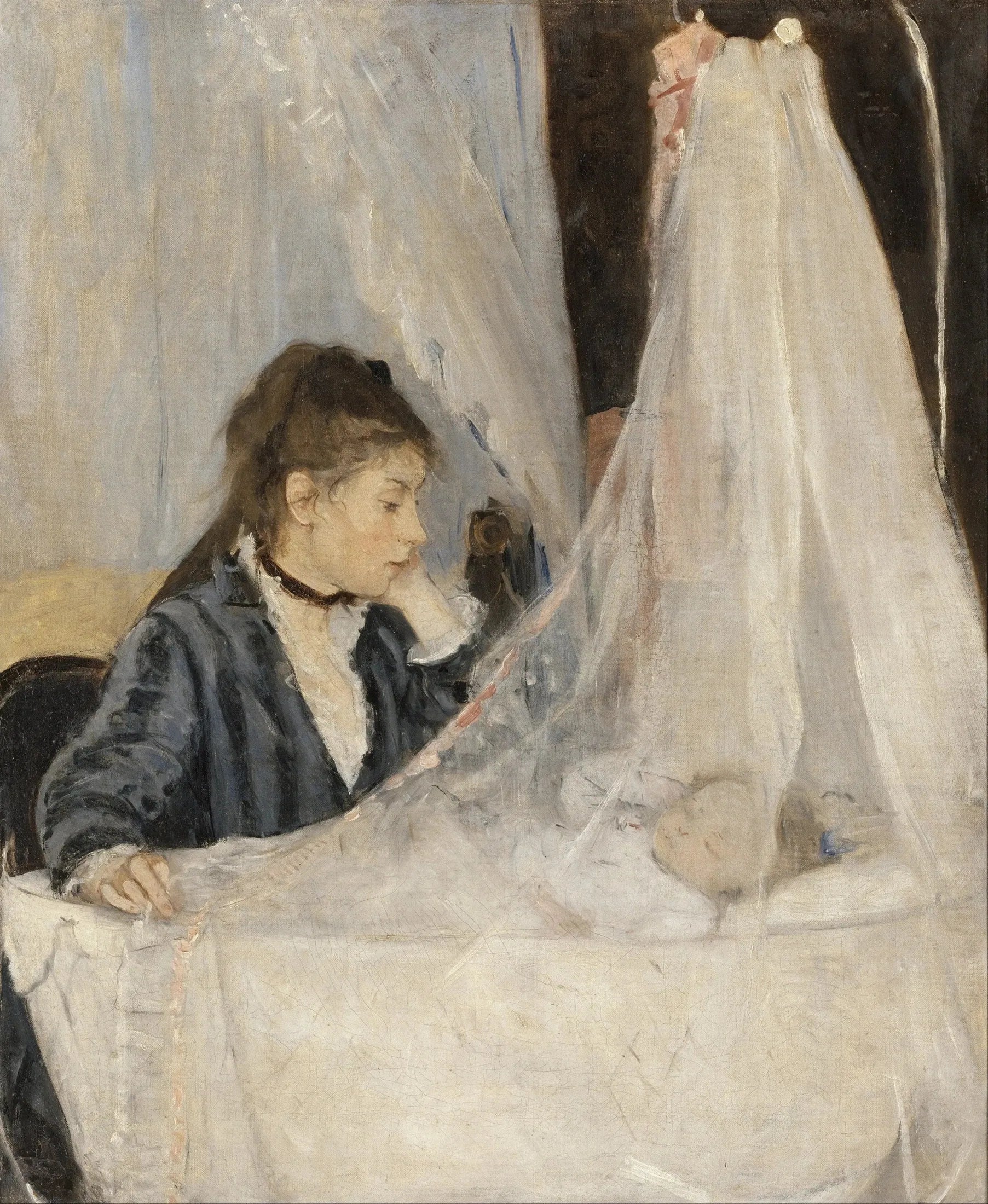 Le Berceau - Berthe Morisot image 1 copie de tableau peinte à la main