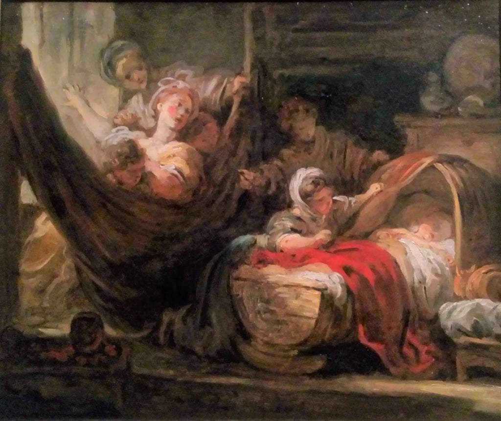 Le Berceau - Jean-Honoré Fragonard image 2 copie de tableau peinte à la main