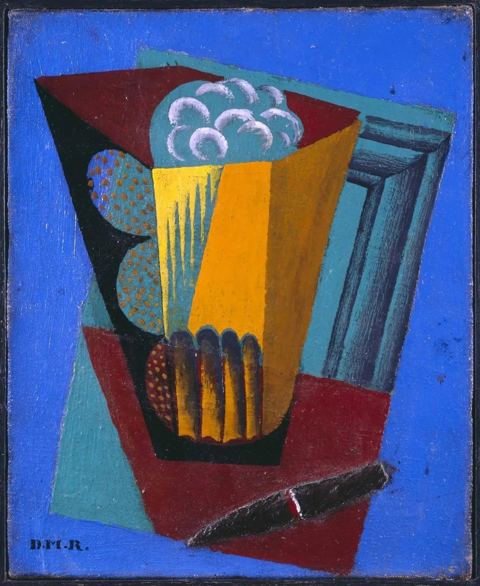 Le bock (Verre à bière) - Diego Rivera image 1 reproduction de peinture à l’huile