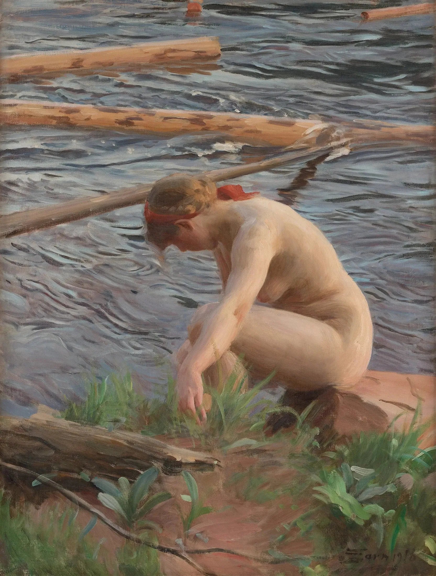Le bois bouge - Anders Zorn image 1 copie peinte à la main à l’huile