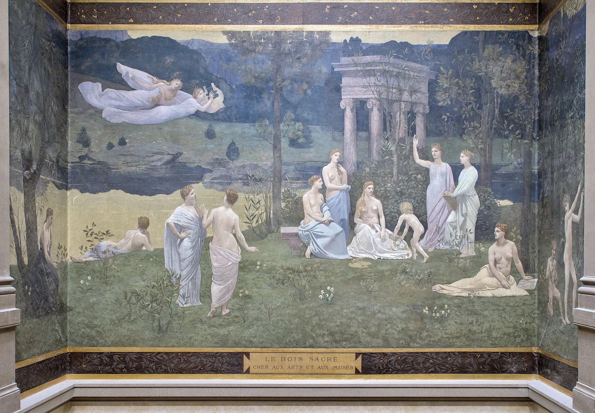 Le Bois sacré cher aux arts et aux Muses - Pierre Puvis de Chavannes image 1 reproduction réalisée par Alpha Reproduction