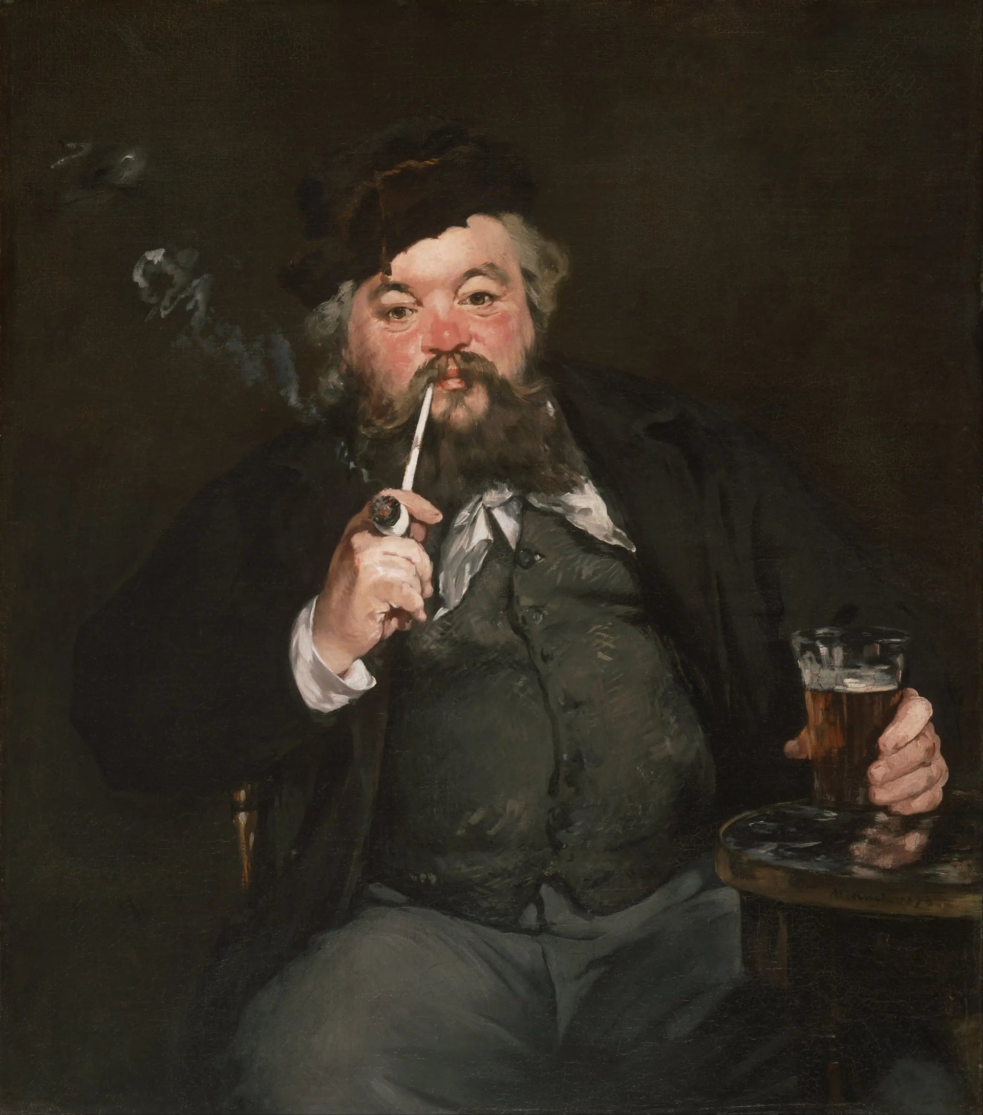 Le Bon Bock - Édouard Manet image 1 tableau peint à l’huile sur toile