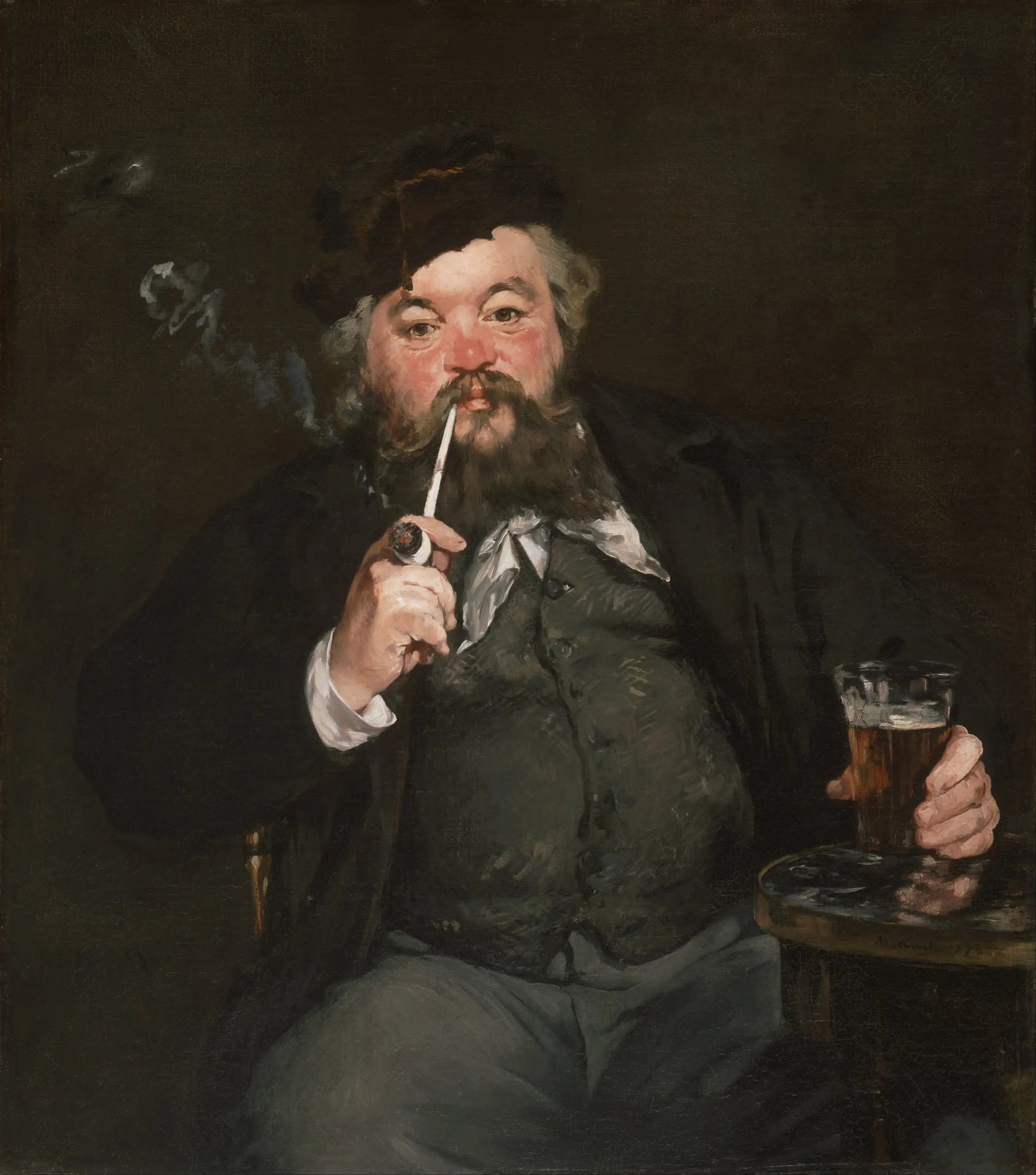 Le Bon Bock - Édouard Manet image 1 tableau peint à l’huile sur toile