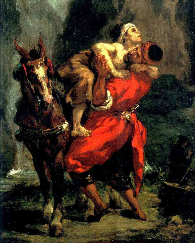 Le bon Samaritain - Eugène Delacroix