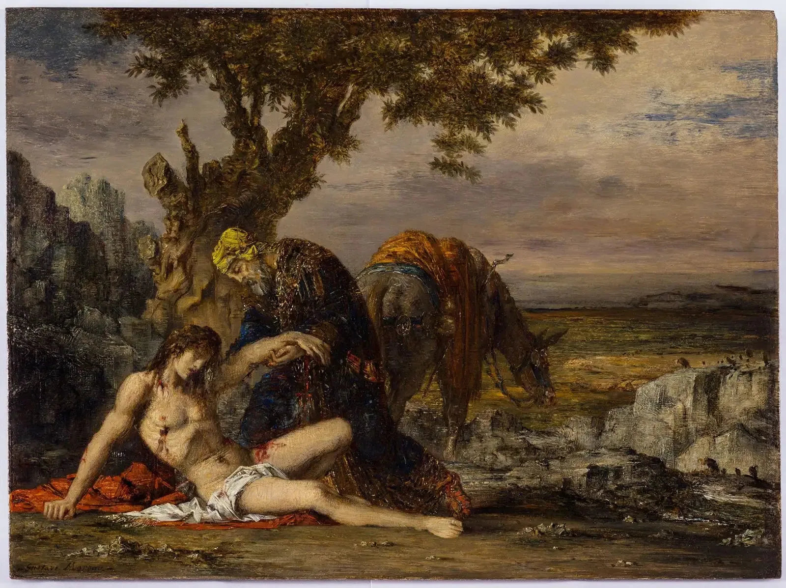 Le Bon Samaritain - Gustave Moreau image 1 reproduction réalisée par Alpha Reproduction