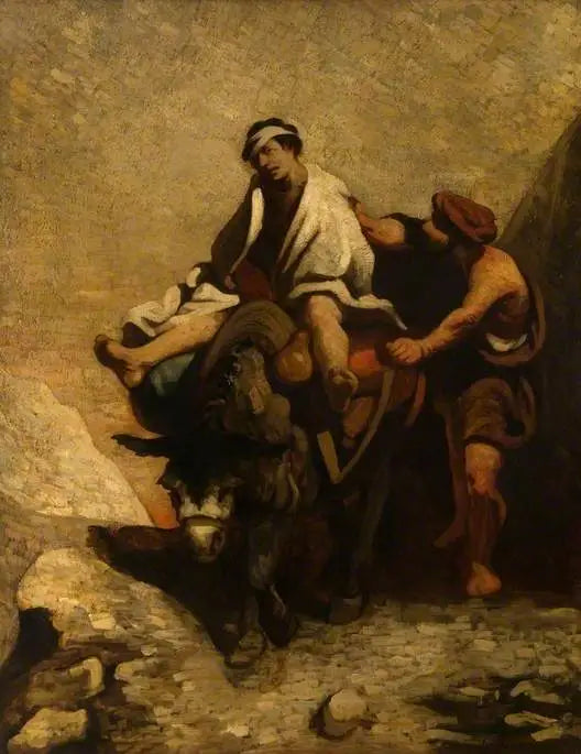 Le bon Samaritain - Honoré Daumier image 1 reproduction artisanale de tableau