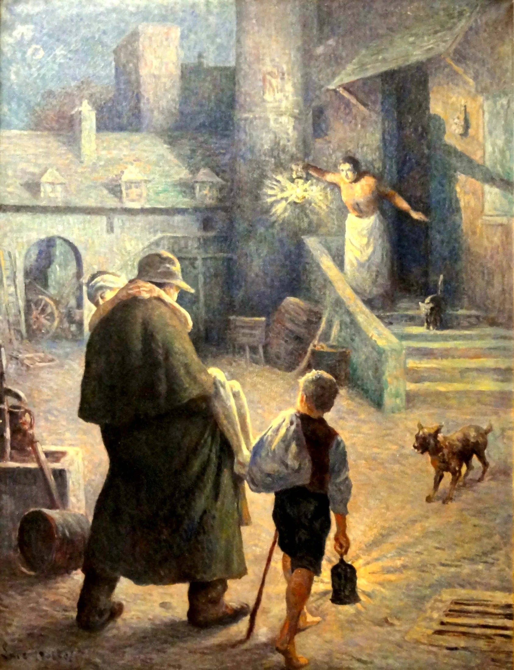 Le Bon Samaritain - Maximilien Luce image 1 reproduction artisanale de tableau