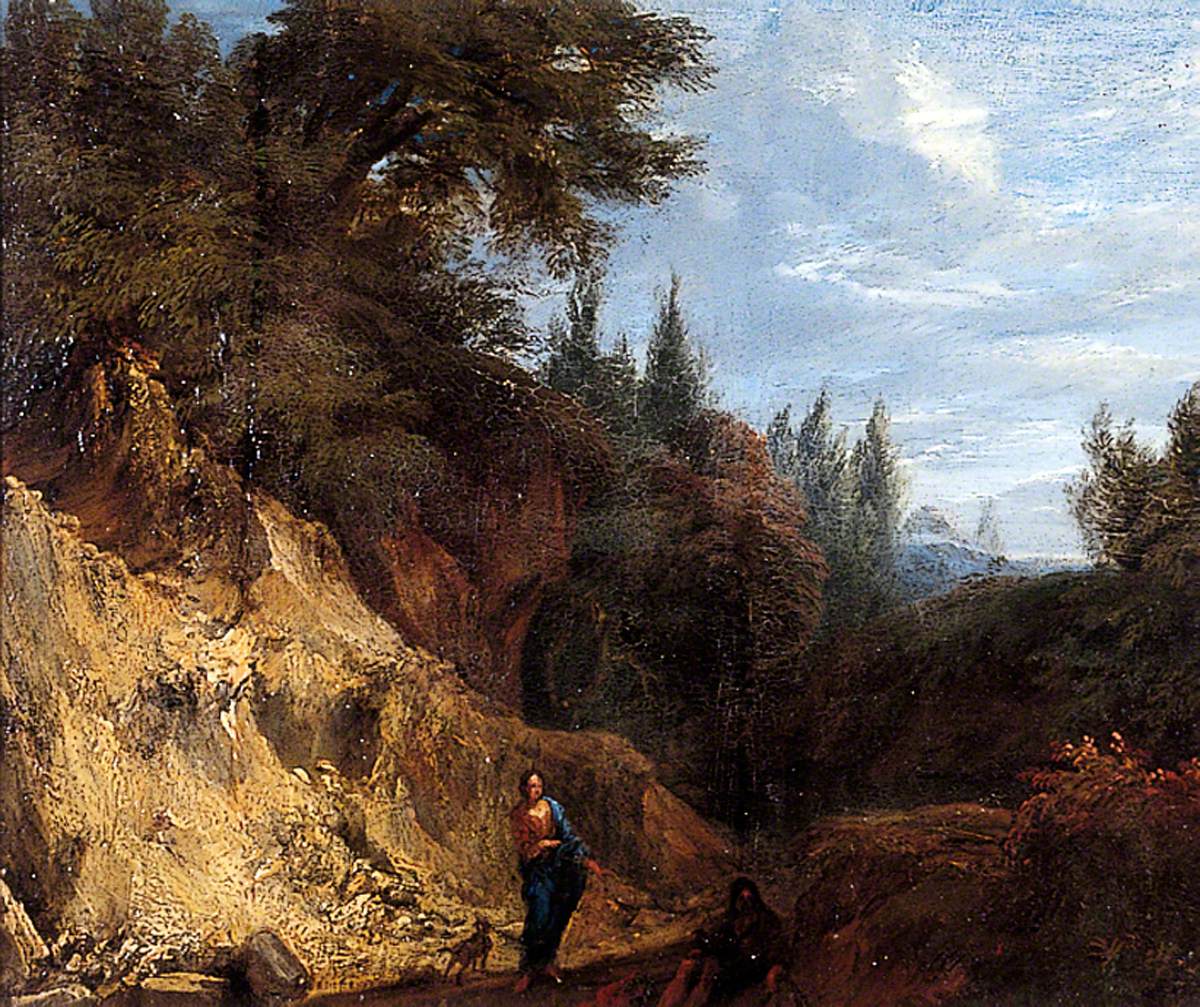 Le bon Samaritain - Salvator Rosa image 1 reproduction de peinture à l’huile