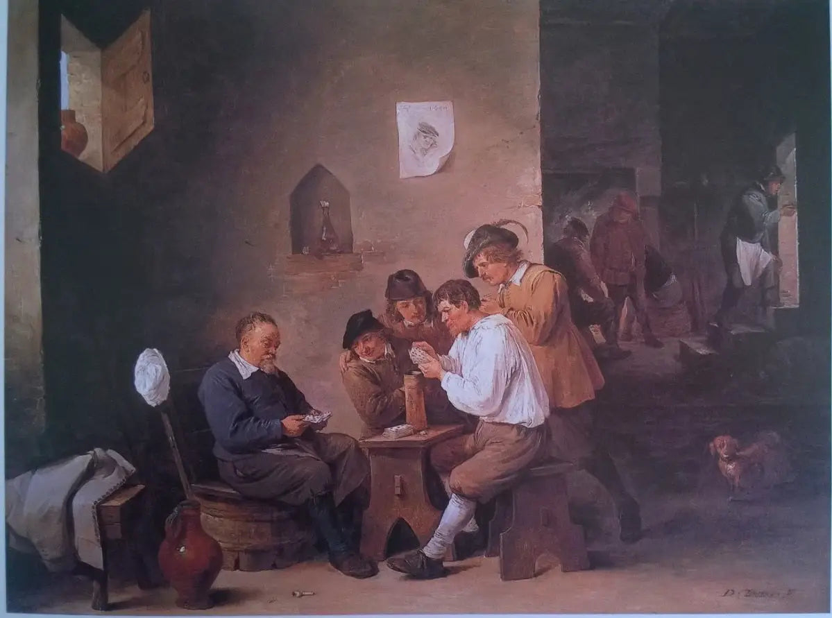Le Bonnet Blanc - David Teniers le Jeune image 1 reproduction artisanale de tableau