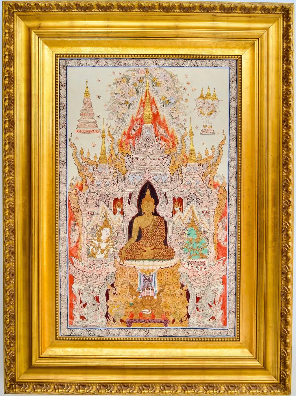 Le Bouddha Blanc | 70 x 105 cm image 1 reproduction d’œuvre d’art à l’huile