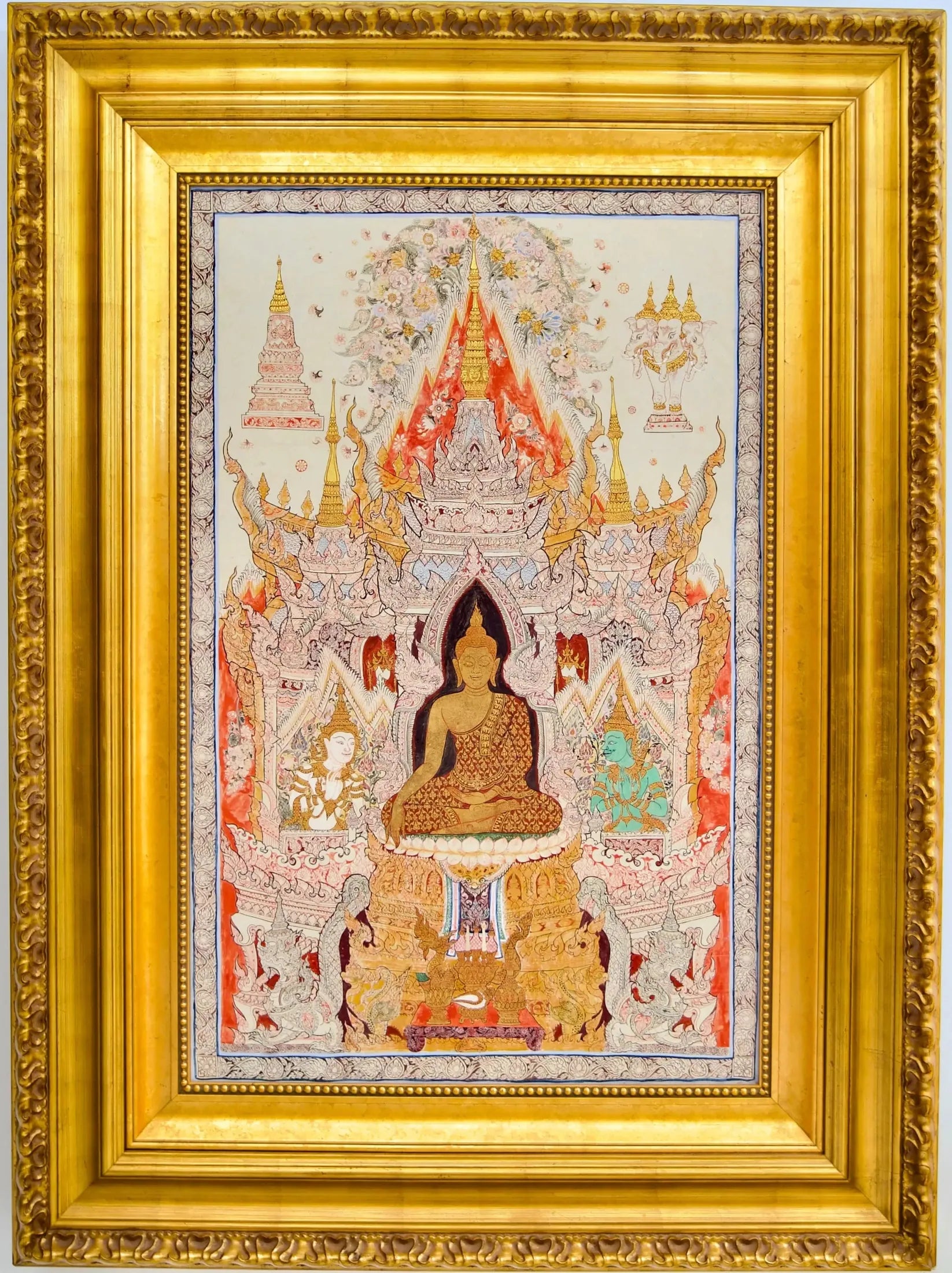Le Bouddha Blanc | 70 x 105 cm image 1 reproduction d’œuvre d’art à l’huile