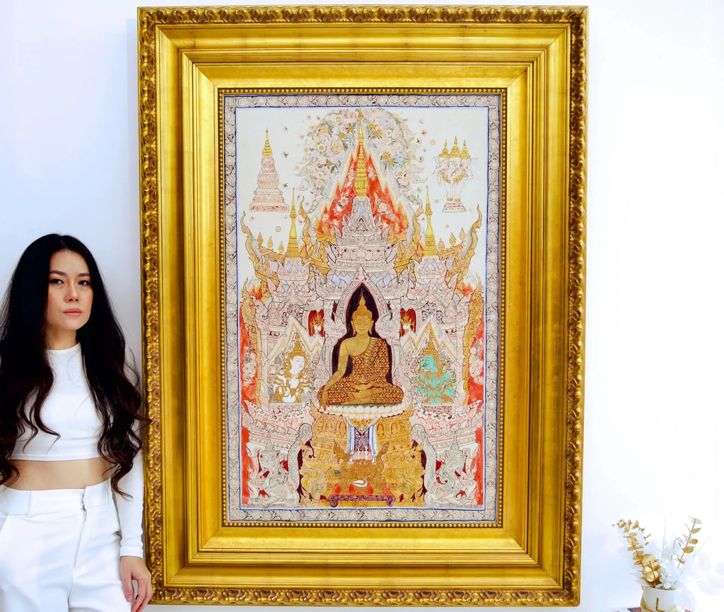 Le Bouddha Blanc | 70 x 105 cm image 2 reproduction réalisée par Alpha Reproduction