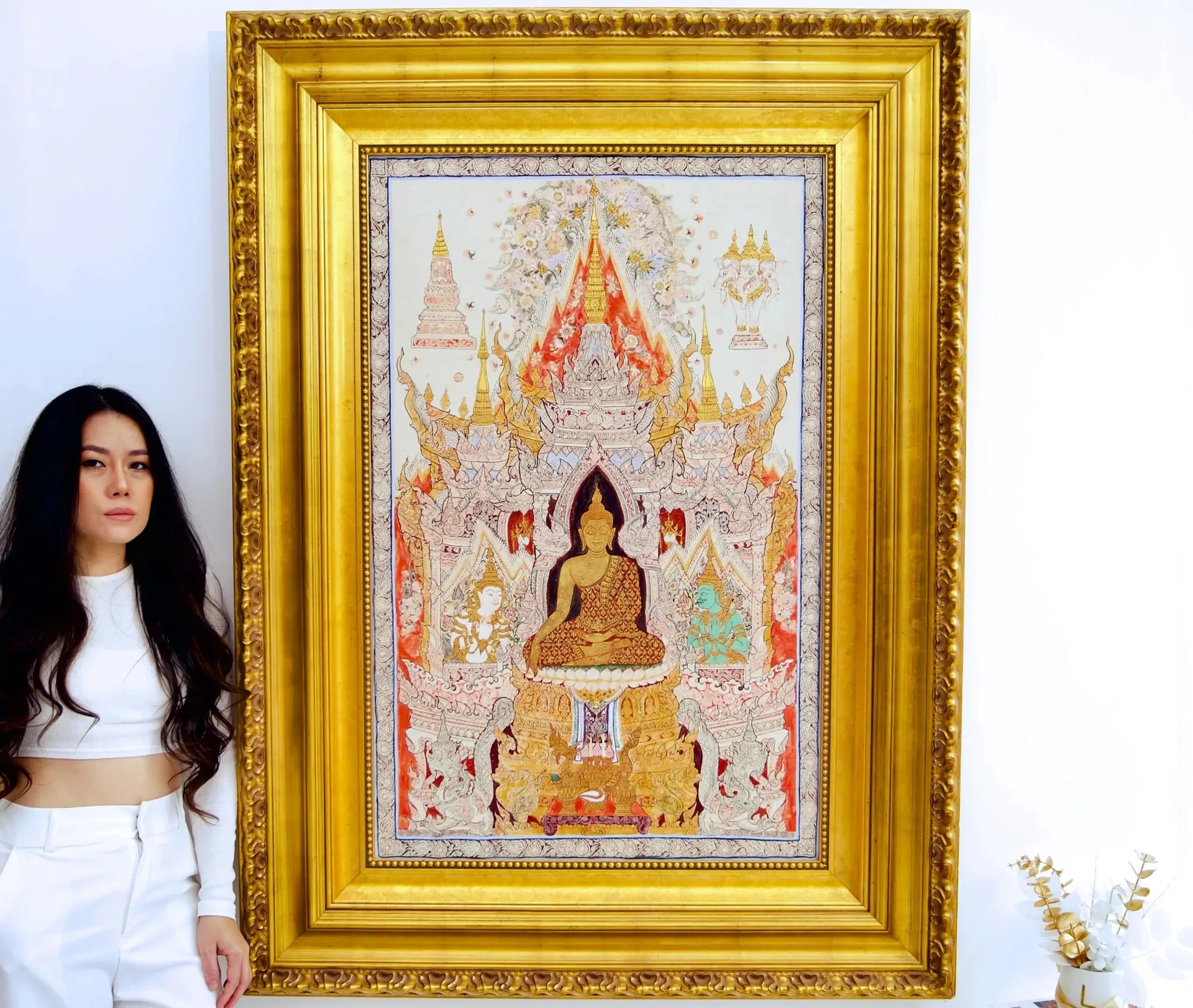 Le Bouddha Blanc | 70 x 105 cm image 2 reproduction réalisée par Alpha Reproduction