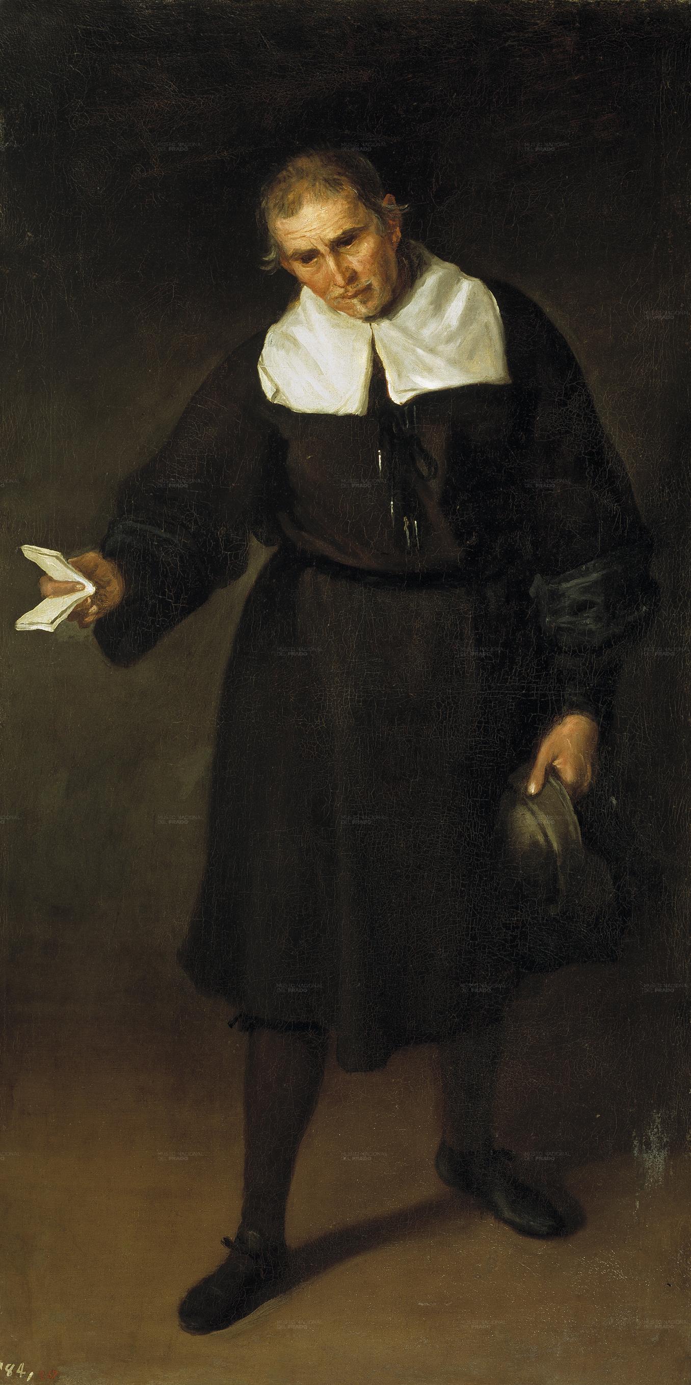 Le Bouffon Francisco Bazán - Juan Carreño de Miranda image 1 copie peinte à la main à l’huile