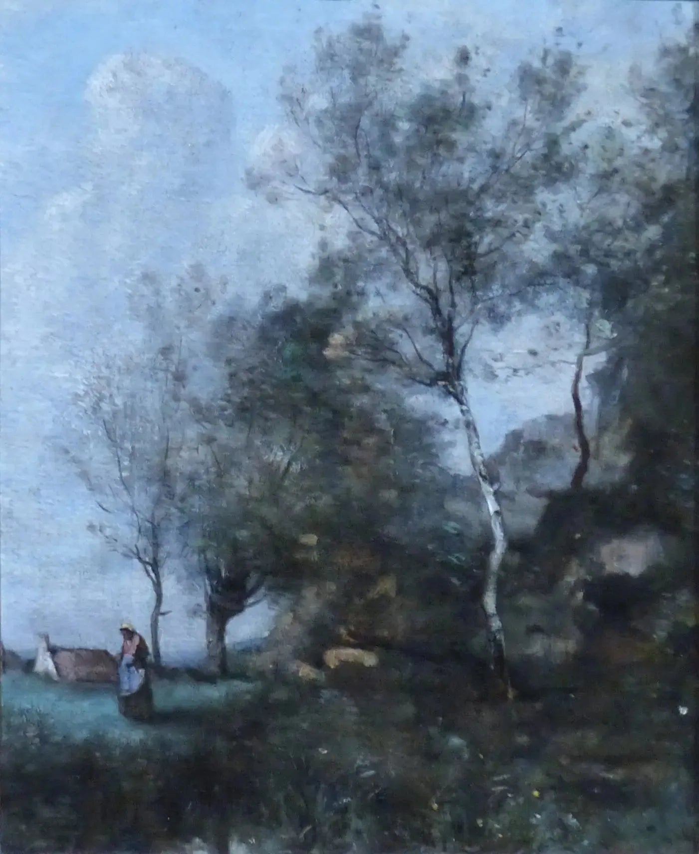 Le bouleau - Jean-Baptiste Camille Corot image 1 reproduction d’œuvre d’art à l’huile