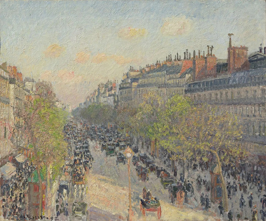 Le Boulevard Montmartre, fin de journée - Camille Pissarro