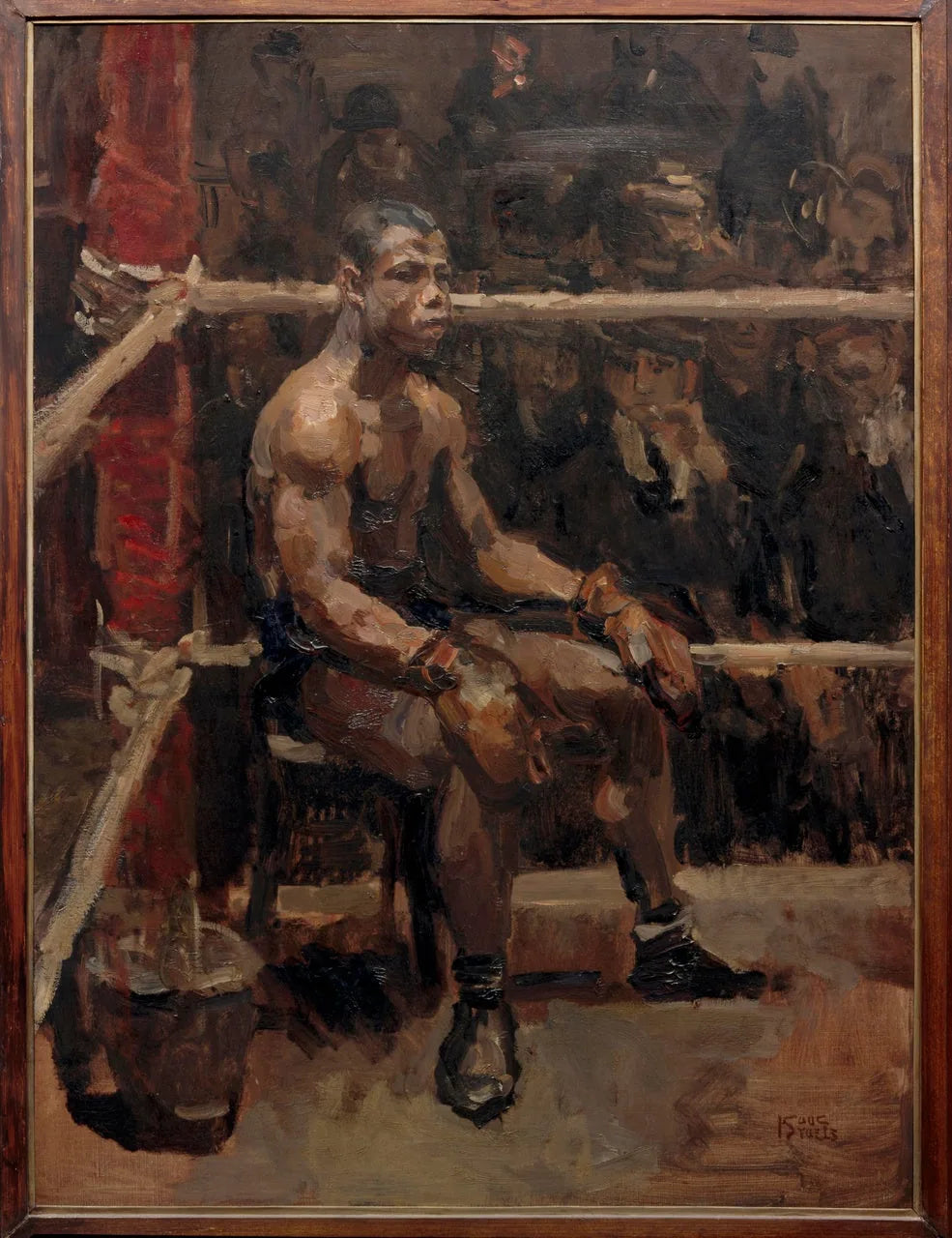 Le Boxeur Noir - Isaac Israëls image 1 copie de tableau peinte à la main