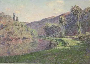 Le Bras de Jeufosse, effet de fin d'après-midi - Claude Monet