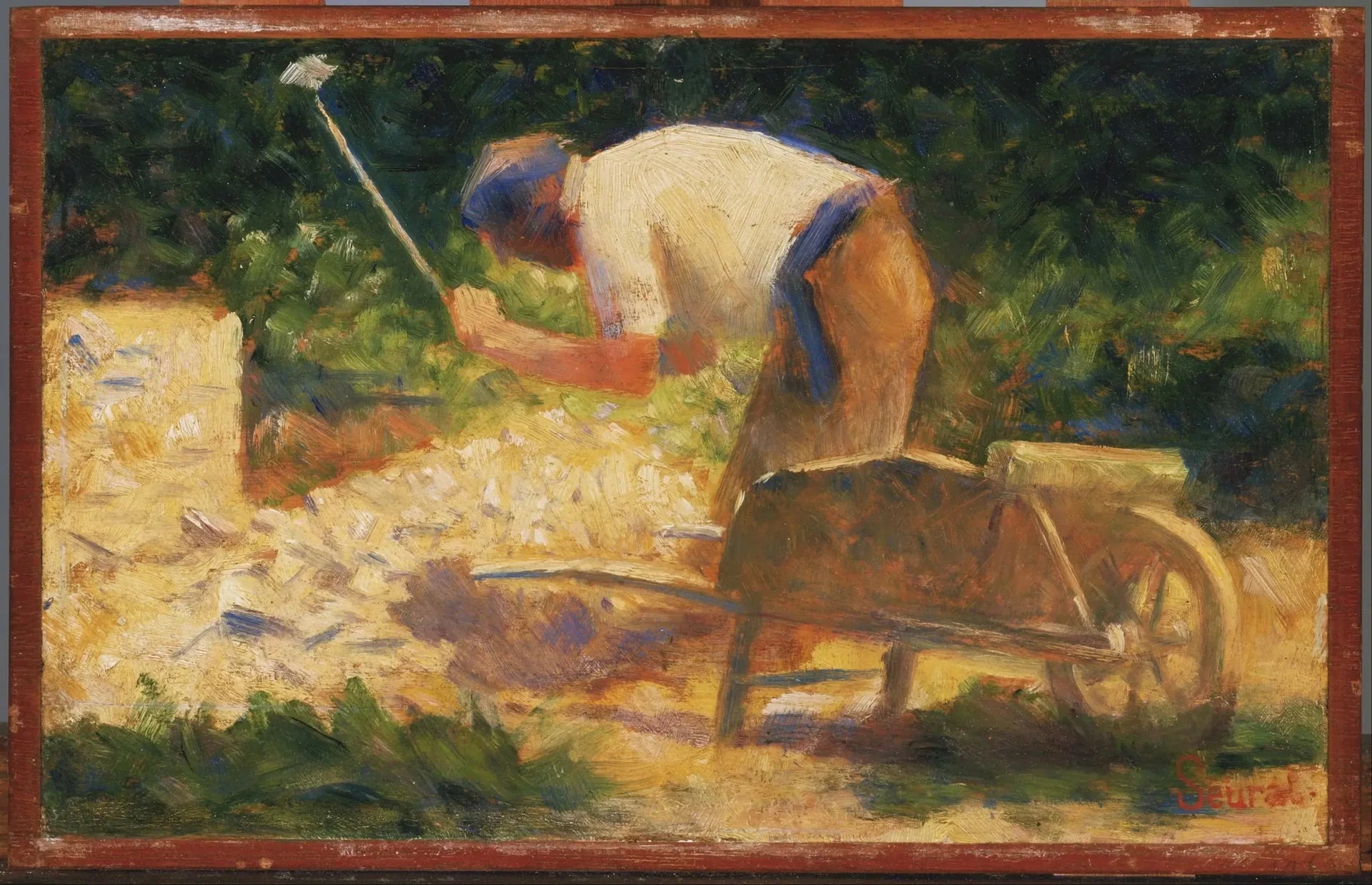 Le briseur de pierres - Georges Seurat image 1 copie de tableau peinte à la main