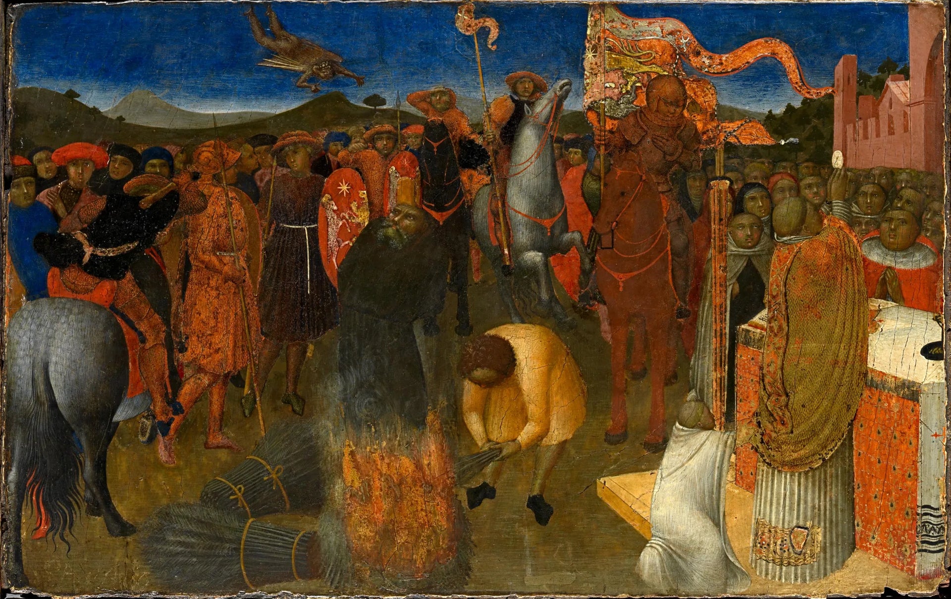 Le bûcher d'un hérétique - Stefano di Giovanni (Sassetta) image 1 reproduction artisanale de tableau