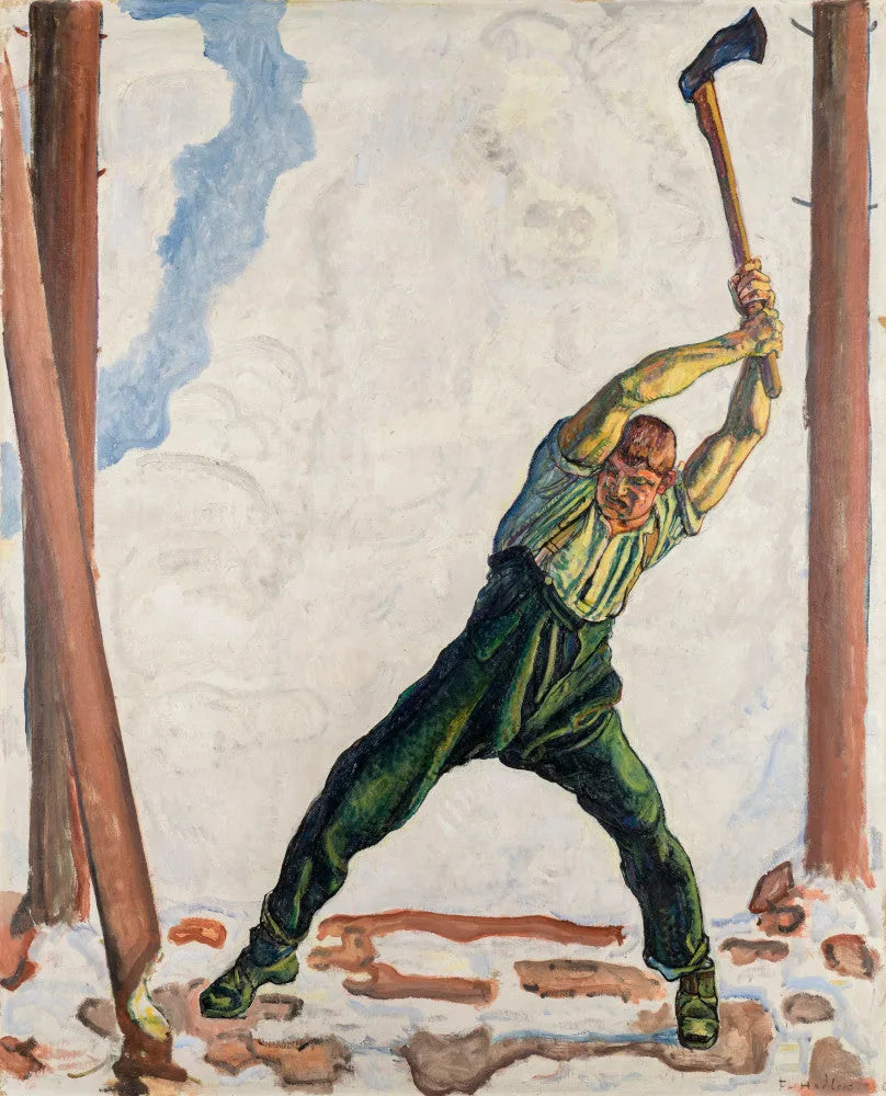 Le bûcheron - Ferdinand Hodler image 1 tableau peint à l’huile sur toile