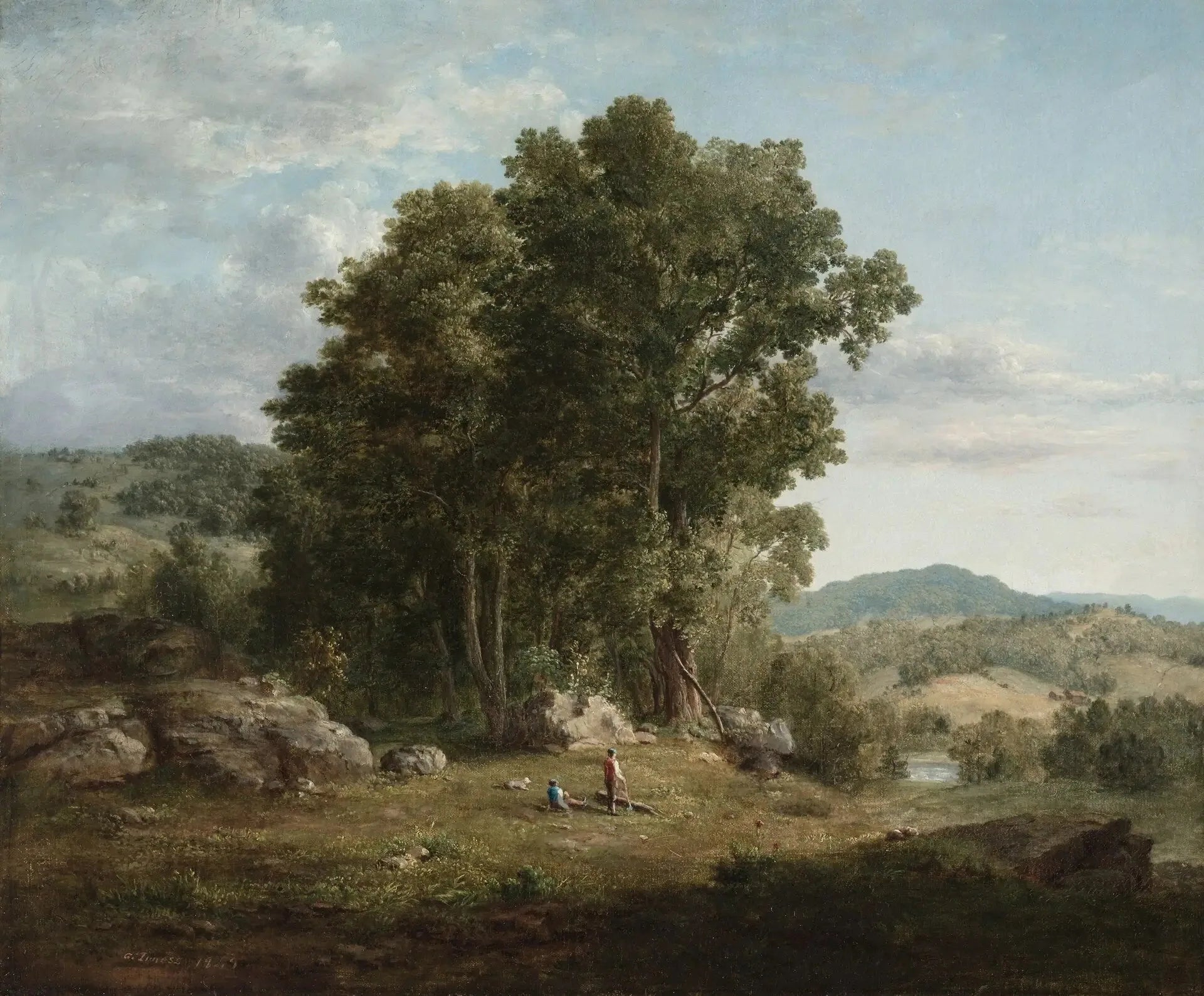Le bûcheron - George Inness image 1 reproduction réalisée par Alpha Reproduction
