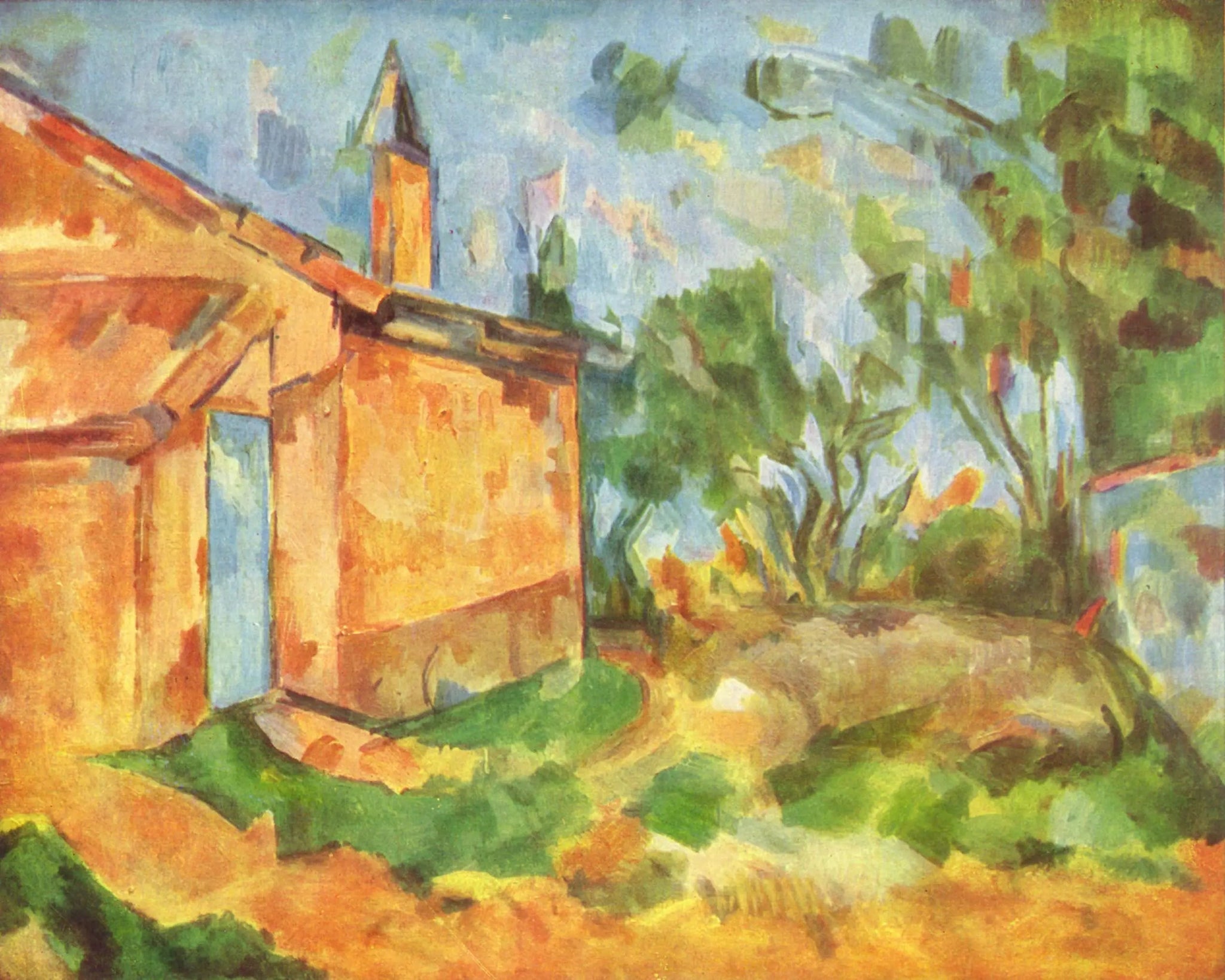 Le Cabanon de Jourdan - Paul Cézanne image 1 reproduction de peinture à l’huile