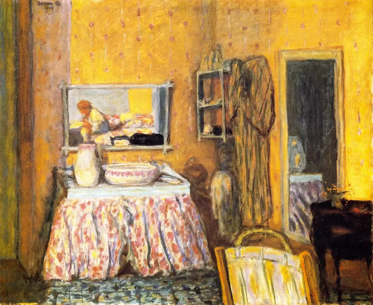 Le Cabinet de toilette - Pierre Bonnard image 1 reproduction de peinture à l’huile